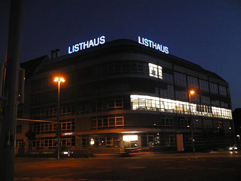 Listhaus Nachtwirkung