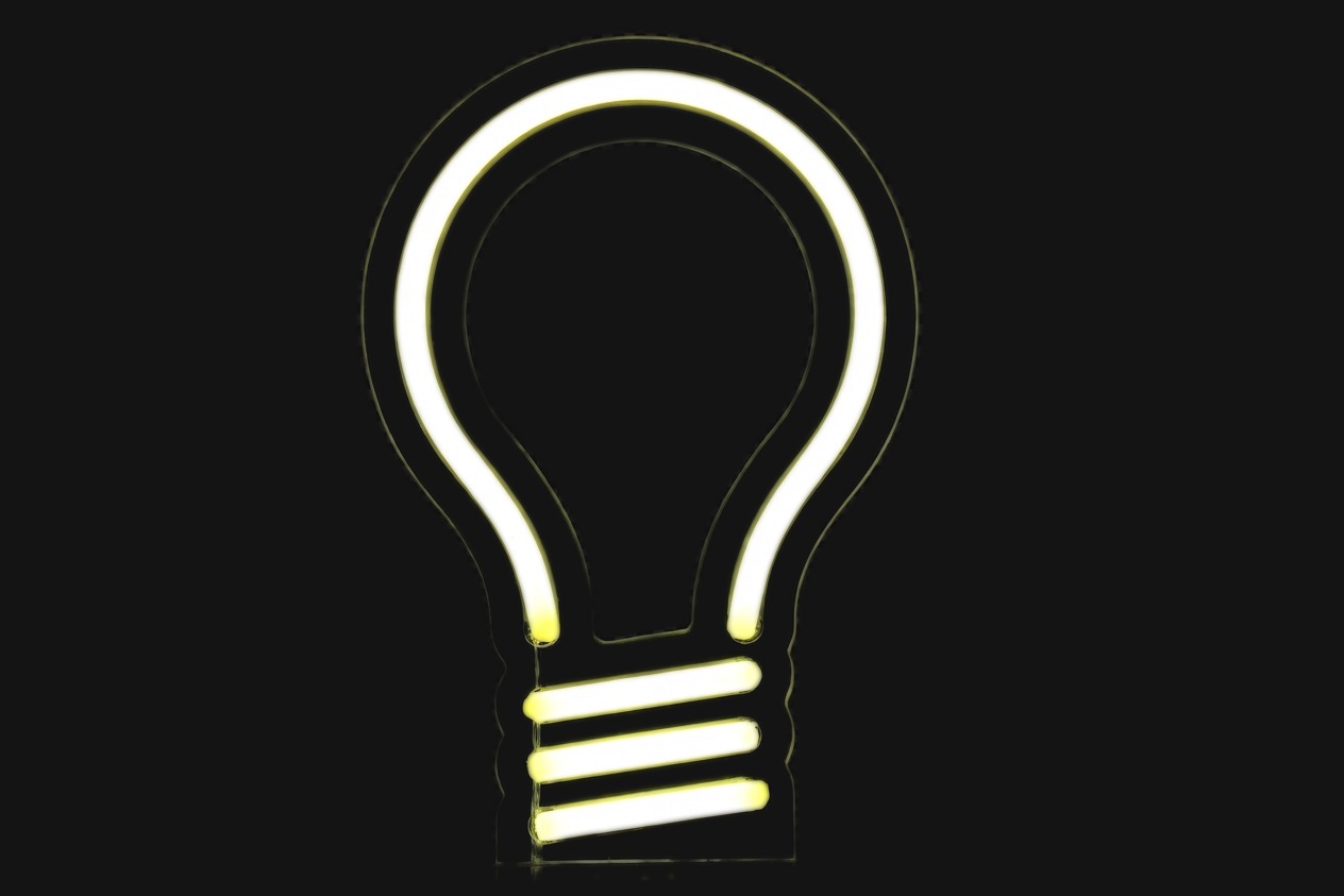 Neon-Glühbirne aus unserer Fertigung