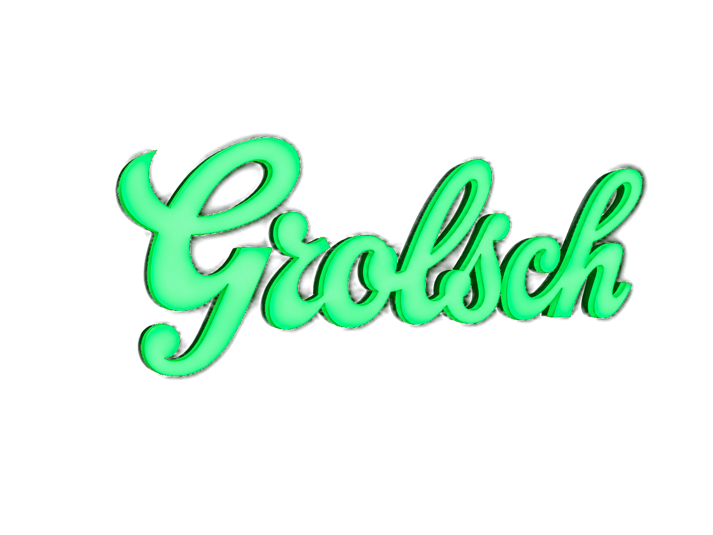 Grolsch — die durchgesteckten Plexiglashauben leuchten auf